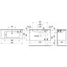 Тумба с раковиной LAUFEN PRO S 120 белый глянцевый 8.6496.3.261.104.1